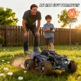 Vecukty 1:16 Scale High Speed Remote Control Car，40 KPH High Speed，All Terrain 4WD Off-Road Truck with 2.4 GHz Remote Control & 2 Batteries ，Gift for Adults Boys，Orange