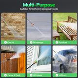 VECUKTY Electric Pressure Washer,4000 PSI Max 2.8 GPM Power Washer with 35FT Cord,20FT Hose,5 Quick Nozzles,Foam Cannon for Car Garden Patio