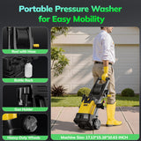 VECUKTY Electric Pressure Washer,4000 PSI Max 2.8 GPM Power Washer with 35FT Cord,20FT Hose,5 Quick Nozzles,Foam Cannon for Car Garden Patio