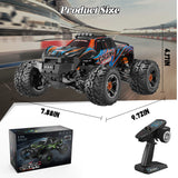 Vecukty 1:16 Scale High Speed Remote Control Car，40 KPH High Speed，All Terrain 4WD Off-Road Truck with 2.4 GHz Remote Control & 2 Batteries ，Gift for Adults Boys，Orange