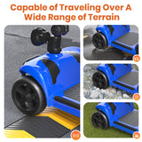 SACVON 4 Wheels Mobility Scooter with Cane Holder for Seniors, Electric Folding Wheelchair Device for Travel