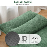 BEHOST 86" Large Futon Sofa Bed for Adults, 3-in-1 Convertible Folding Chair Bed Sleeper Chair, Green