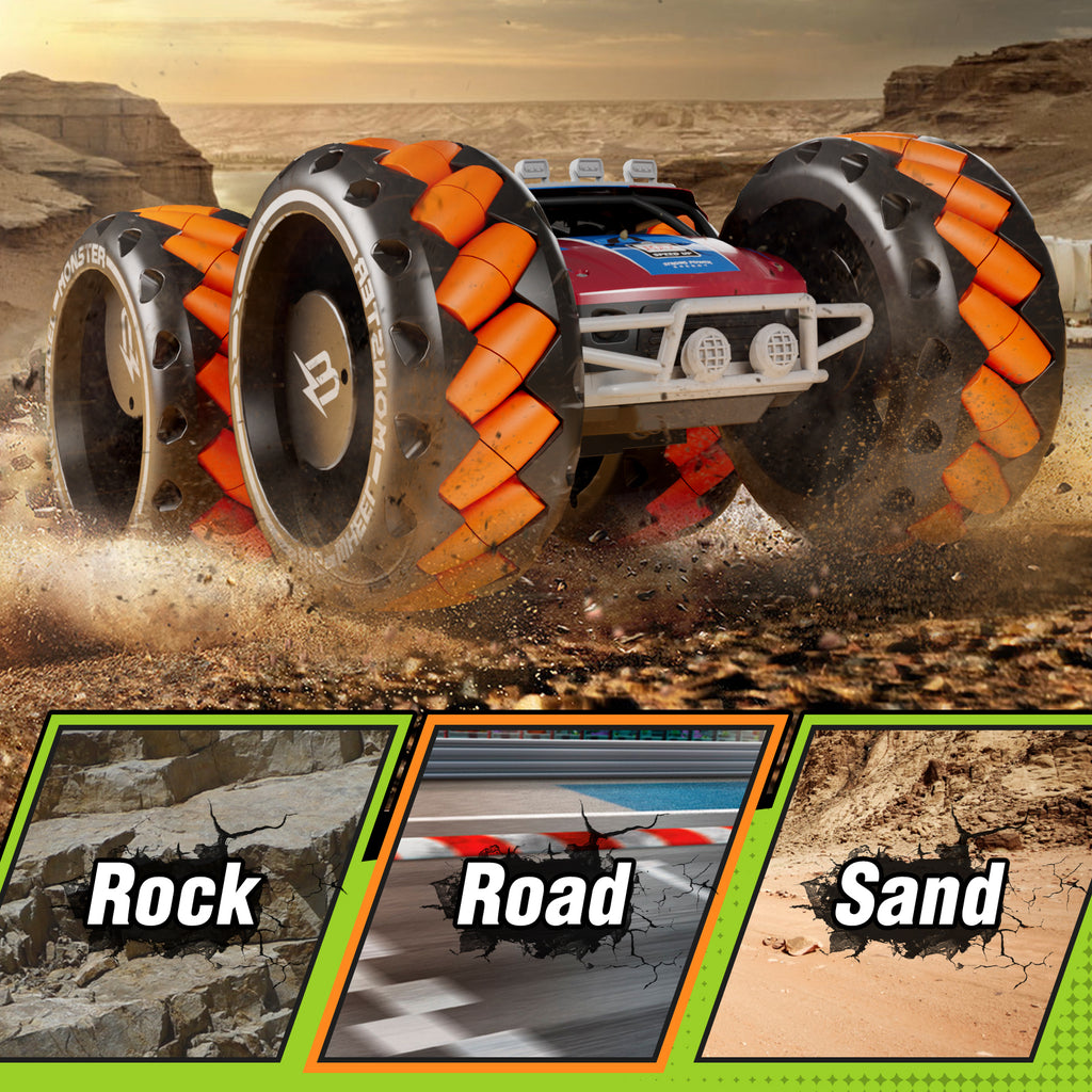 Remote Control Wheel Vehicle Remote Control Truck, Keenstone 1:10 Giant Wheel Remote Control Toy Ca ...