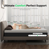 Behost 10 Inch Queen Mattress in a Box for Sleep, CertiPUR-USMemory Foam & Pocket Spings Medium Firm Hybrid Bed Mattress