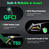 TCISA 3500 PSI Electric Pressure Washer,Max 2 GPM Power Washer with 35FT Power Cord 20FT Hose 4 Nozzles Soap Cannon for Car Garden Yard Hom