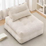 BEHOST 86" 2 Pack Large Futon Sofa Bed for Adults, 3-in-1 Convertible Folding Chair Bed Sleeper Chair, Beige