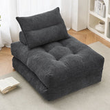 BEHOST 86" 2 Pack Large Futon Sofa Bed for Adults, 3-in-1 Convertible Folding Chair Bed Sleeper Chair, Dark Gray