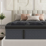 Behost 10 Inch Queen Mattress in a Box, CertiPUR-US Memory Foam & Pocket Spings Medium Firm Hybrid Bed Mattress for Sleep