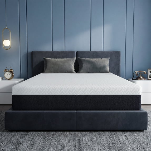 Behost 8 inch Queen Mattress in a Box for Sleep, CertiPUR-USMemory Foam & Pocket Spings Medium Firm Hybrid Bed Mattress