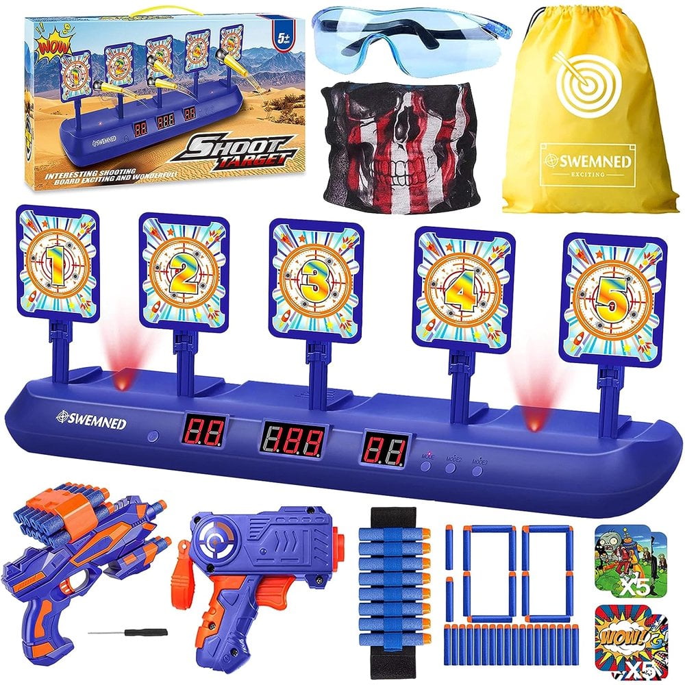 Digital Targets Practice Toy, Upgrade 5 Auto Reset 3 Game Mode Electro ...