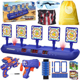 Digital Targets Practice Toy, Upgrade 5 Auto Reset 3 Game Mode Electronic Scoring, Ideal Fun Gifts Toys Age 5,6,7,8,9,10,11,12,13+ Year Old Kids/Boys/Girls, Blue, Large