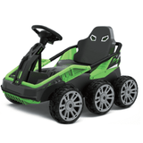 Electric Go Kart for Kids, 12V Battery Powered Ride On Cars with Remote Control for Boys Girls,Vehicle Toy Gift - Green