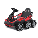 Electric Go Kart for Kids, 12V Battery Powered Ride On Cars with Remote Control for Boys Girls,Vehicle Toy Gift - Red