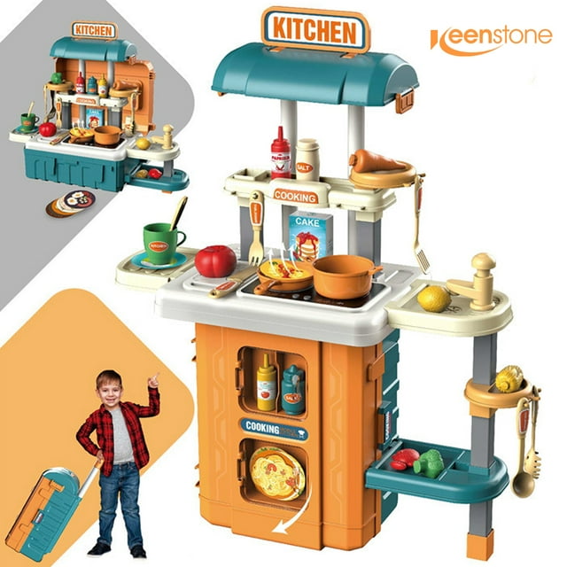 Keenstone Play Kitchen Set for Kids, Kids Play Kitchen with
