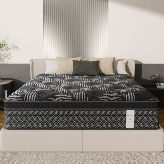 Behost 12 inch Twin Size Mattress, Pocket Spring Motion Isolation Memory Foam Mattress in a Box