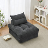 BEHOST 86" Large Adults Convertible Sofa Bed Couch with Anti-slip Bottom, Dark Gray