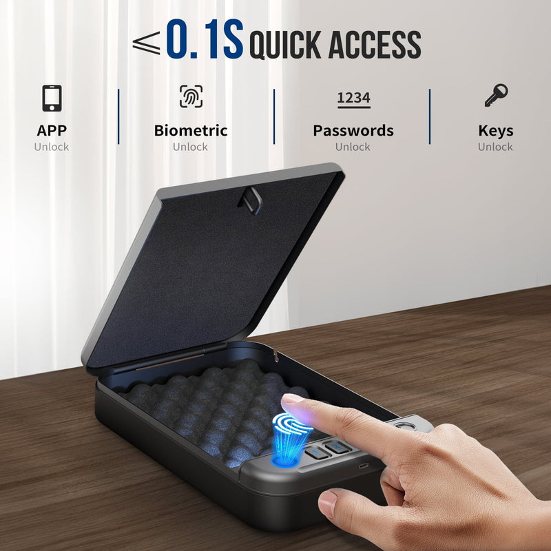 Biometric Fingerprint Gun Safe for Pistol with APP Control