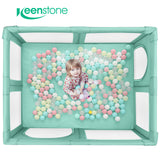 Baby Playpen for Toddler ,Keenstone 61 x 50 inch Large Baby Playard for 0-6 Years,Indoor & Outdoor,Green