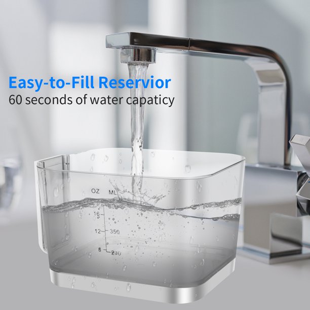 Morpilot Cordless Water Flossers for Teeth 500ML, Portable Dental Oral Irrigator Cleaner with 3 Modes and 2 Jet Tips, IPX7 Waterproof, USB Charged, and Bag for Travel