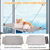 Morpilot Upgraded Cat Bed Cat Window Perch Window Seat Suction Cups Space Saving Cat Hammock Pet Resting Seat Safety Cat Shelves