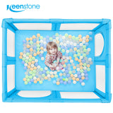 Baby Playpen for Toddler ,Keenstone 61 x 50 inch Large Baby Playard for 0-6 Years,Indoor & Outdoor,Blue