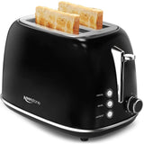 2-Slice Toasters Stainless Steel Retro Toaster with Extra Wide Slots - Pastel Green