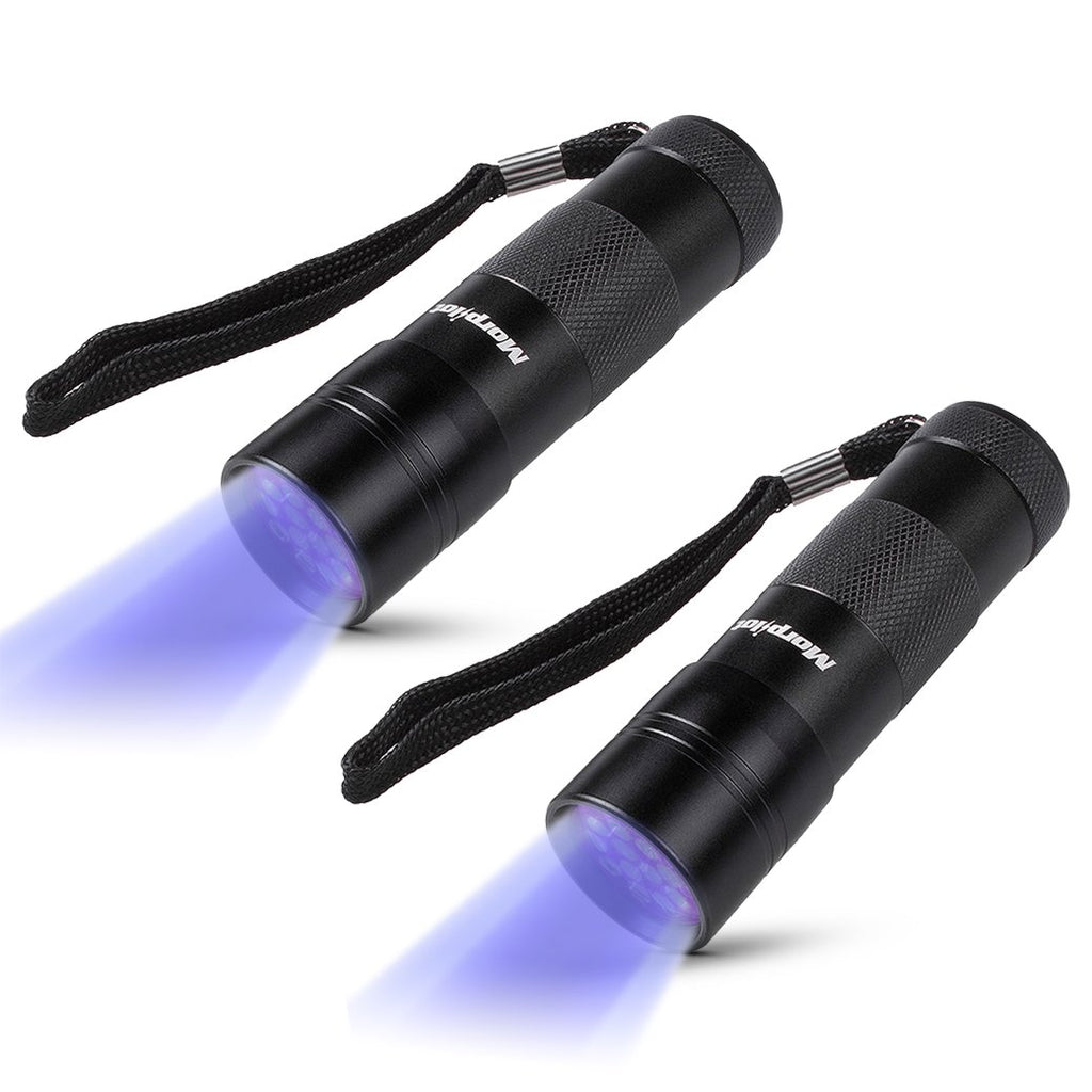 2 Pcs UV Handheld Flashlight Blacklight