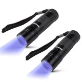 2 Pcs UV Handheld Flashlight Blacklight