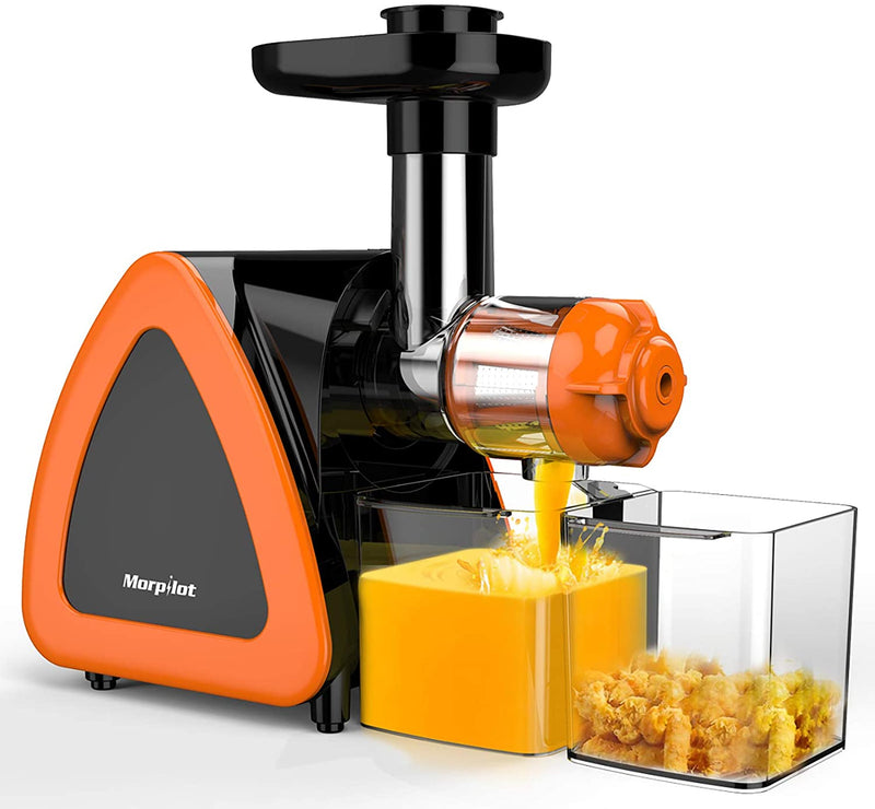 Morpilot Juicer Machine, Slow Masticating Juicer with Quiet Motor & Reverse Function