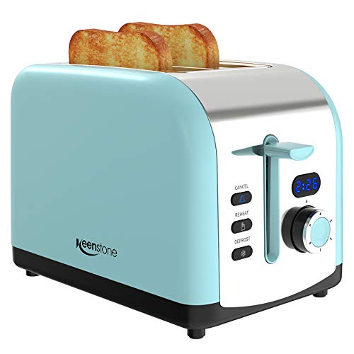 Toaster Slice, Keenstone Stainless Steel Retro Toaster with
