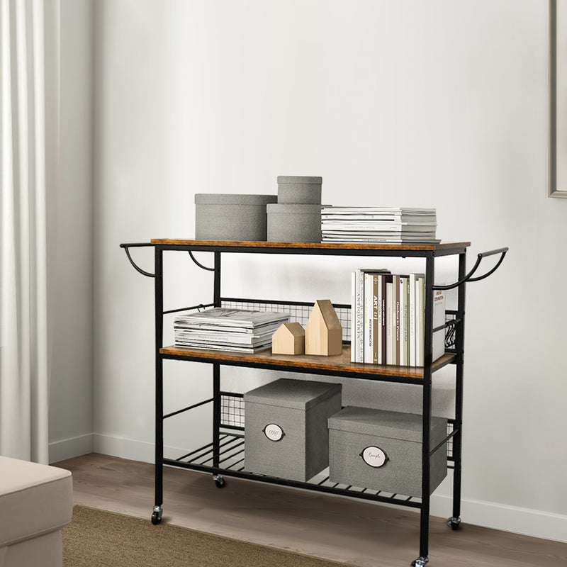 Cheflaud Rolling Kitchen Storage Cart Island