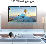 Projection Screen, Keenstone 120 inch 16:9 HD Foldable Anti-Crease Portable Projector Movies Screen for Home Backyard Theater Outdoor Indoor Support Double Sided Projection,High Contrast,Anti-Crease