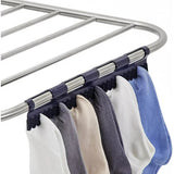 Cheflaud Clothes Drying Rack Stainless Steel Gullwing Space-Saving Foldable