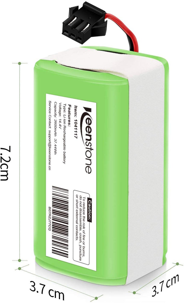 Keenstone 14.4V 2600mAh Li-ion Rechargeable Replacement Battery Compat –