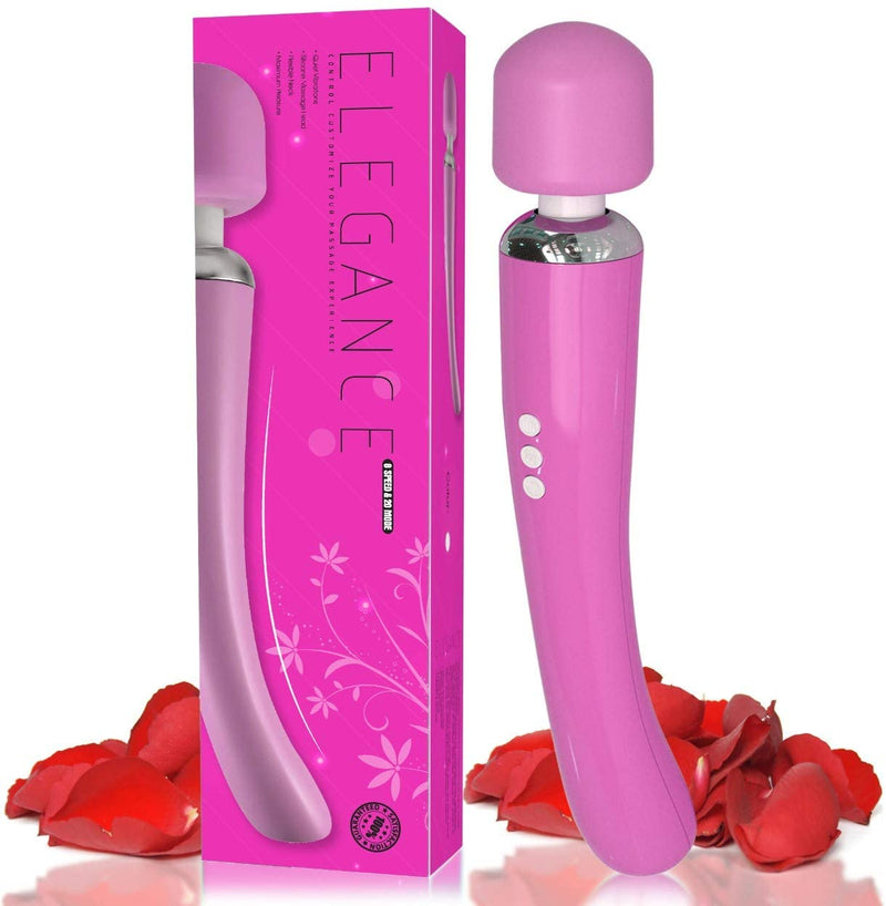 Morpilot  Therapeutic Personal Massager - Handheld Cordless and Powerful Wand - 8 Speeds 20 Vibrating Patterns - USB Rechargeable - Magic Recovery Effect for Women and Men, Body, Neck, Back & Shoulders