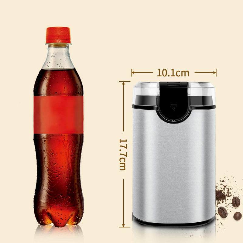 Coffee Bean Grinder Mill Grinder with Noiseless Motor One Touch