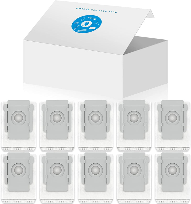 Morpilot 10 Pack Vacuum Bags for iRobot Roomba i7, i7+, i7Plus, i8, i8+, i3, i3+, i6+, i6Plus, s9, s9+, s9Plus I & S Series Automatic Dirt Disposal Bags