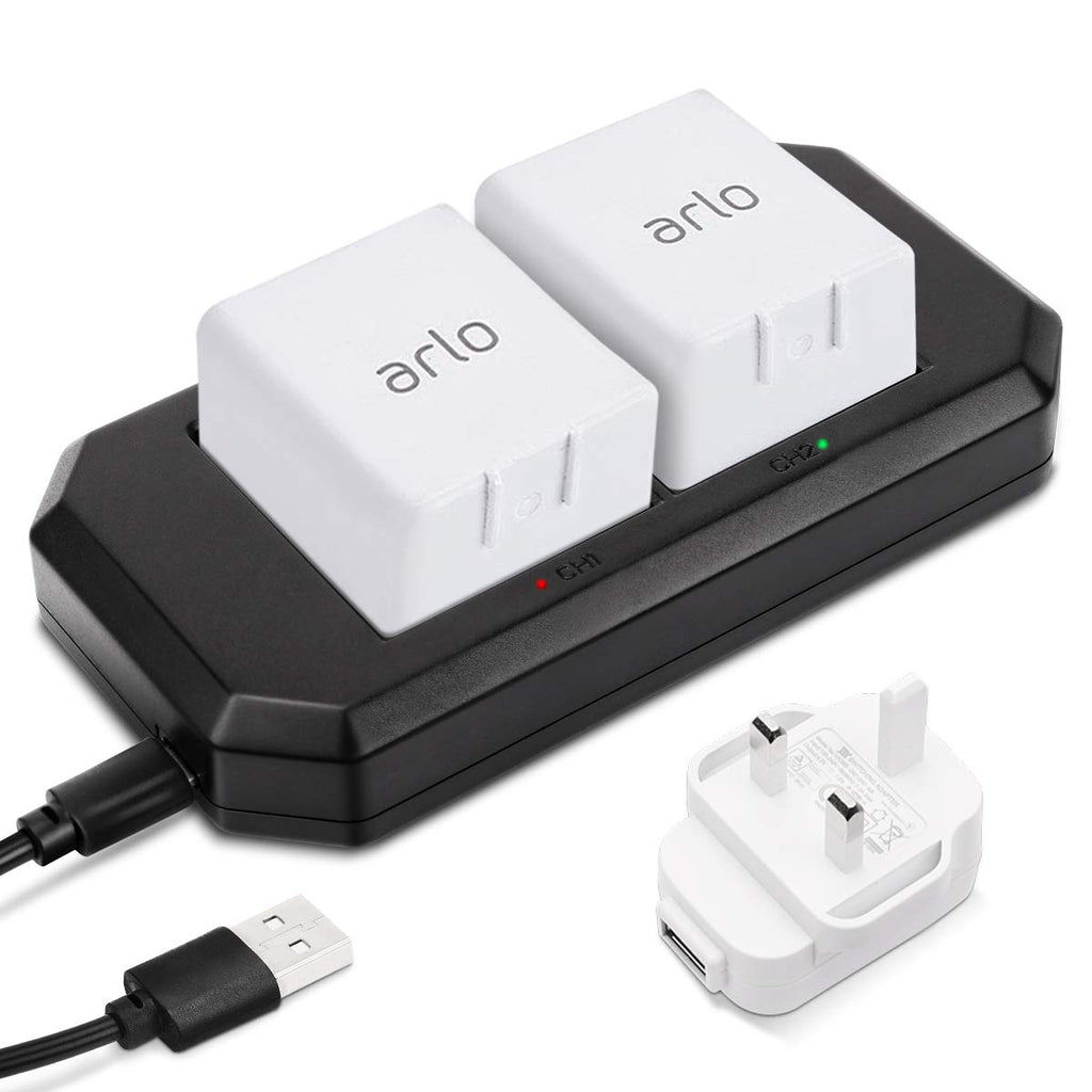 Arlo Pro Battery Charger Port Charging Station with UK Plug