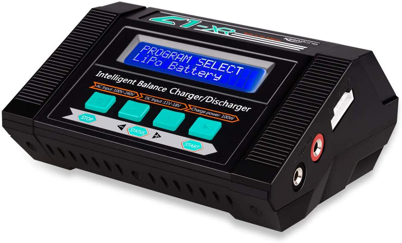 Keenstone Lipo Battery Charger/Discharger with Low Voltage Checker, 10A 100W AC/DC 1S-6S Digital Battery Balance Charger for Li-Po Li-Hv Li-Ion Li-Fe NiMH Ni-Cd Pb