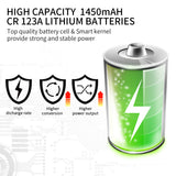 20 Pack 1500mAh Non-Rechargeable CR123A Batteries