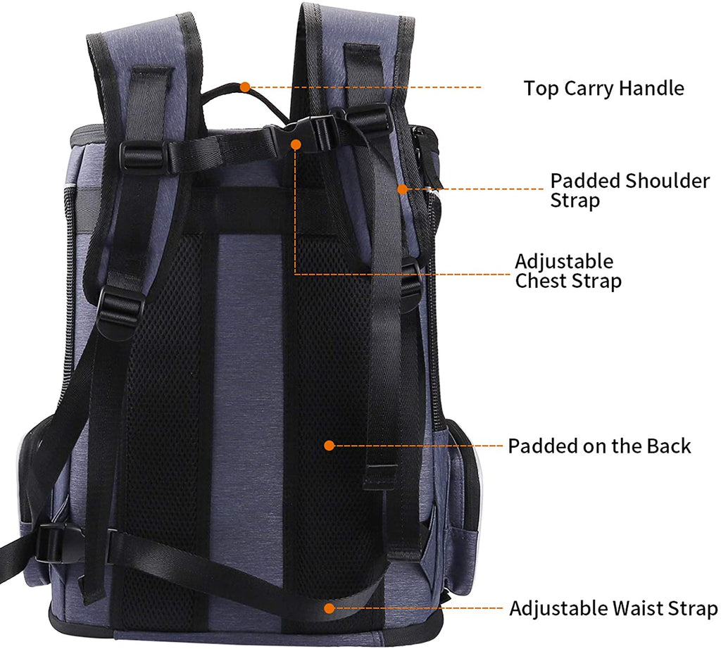 morpilot Dog Backpack Carrier, Foldable Cat Backpack Carrier for Small –