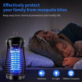 Morpilot Bug Zapper Outdoor 4200V Mosquito Electric Zapper 25W Mosquito lamp Killer Mosquito 2,500 Sq Insect Fly Trap Indoor & Outdoor - Waterproof Light Bulb Lamp