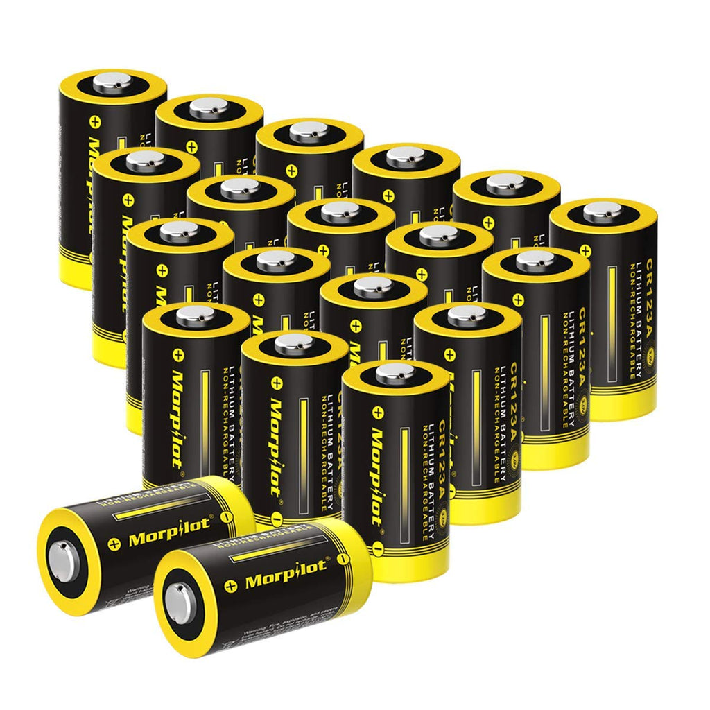 CR123A 3v Lithium Battery 18 Pack, Keenstone UL Certified Non-Rechargeable  1600mAh Lithium Batteries for Flashlight Torch Microphones (NOT for Arlo