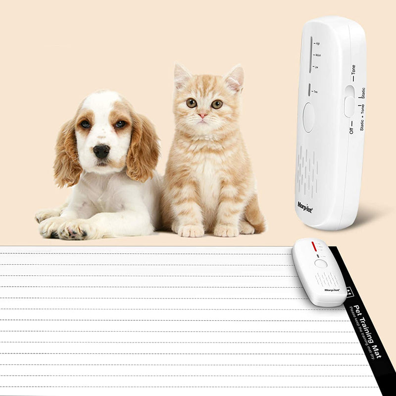 morpilot Pet Training Mat, Shock Mat for Cats Dogs, Pet Shock Mat with 9V Battery, 3 Training Modes, Smart Protection System, Repellent Mat Keep Pets Off