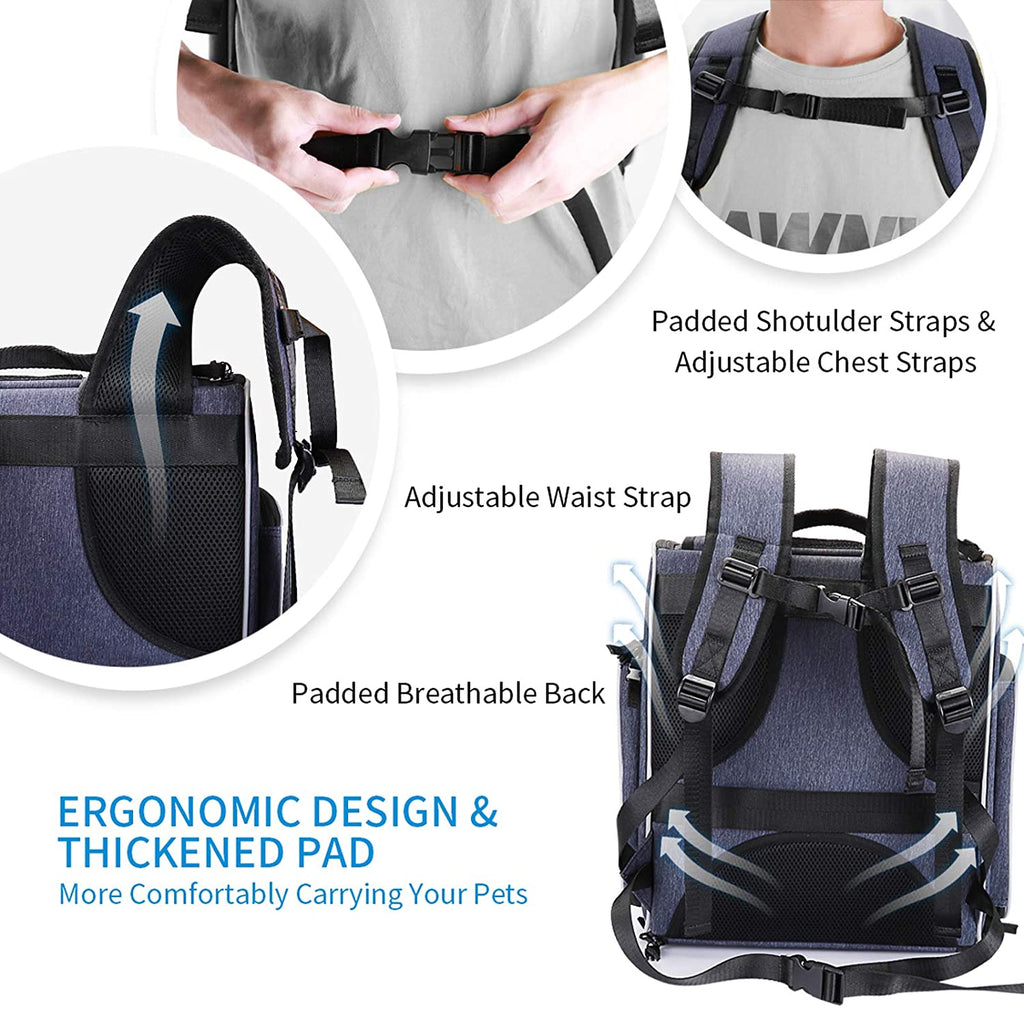 Morpilot Backpack morpilot Dog Backpack, Foldable Cat Backpack Carrier for Cats and Smal ...