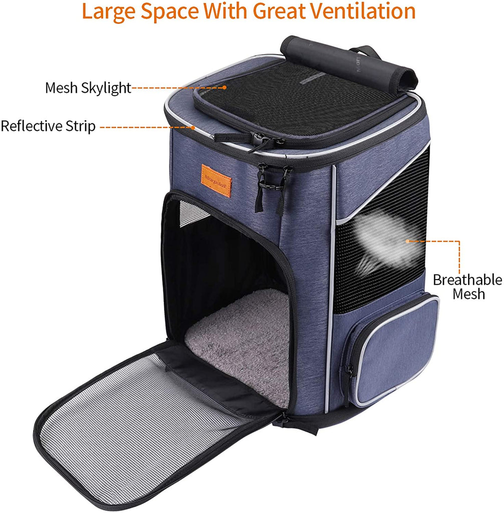 Morpilot Backpack morpilot Dog Backpack Carrier, Foldable Cat Backpack Carrier for Small ...