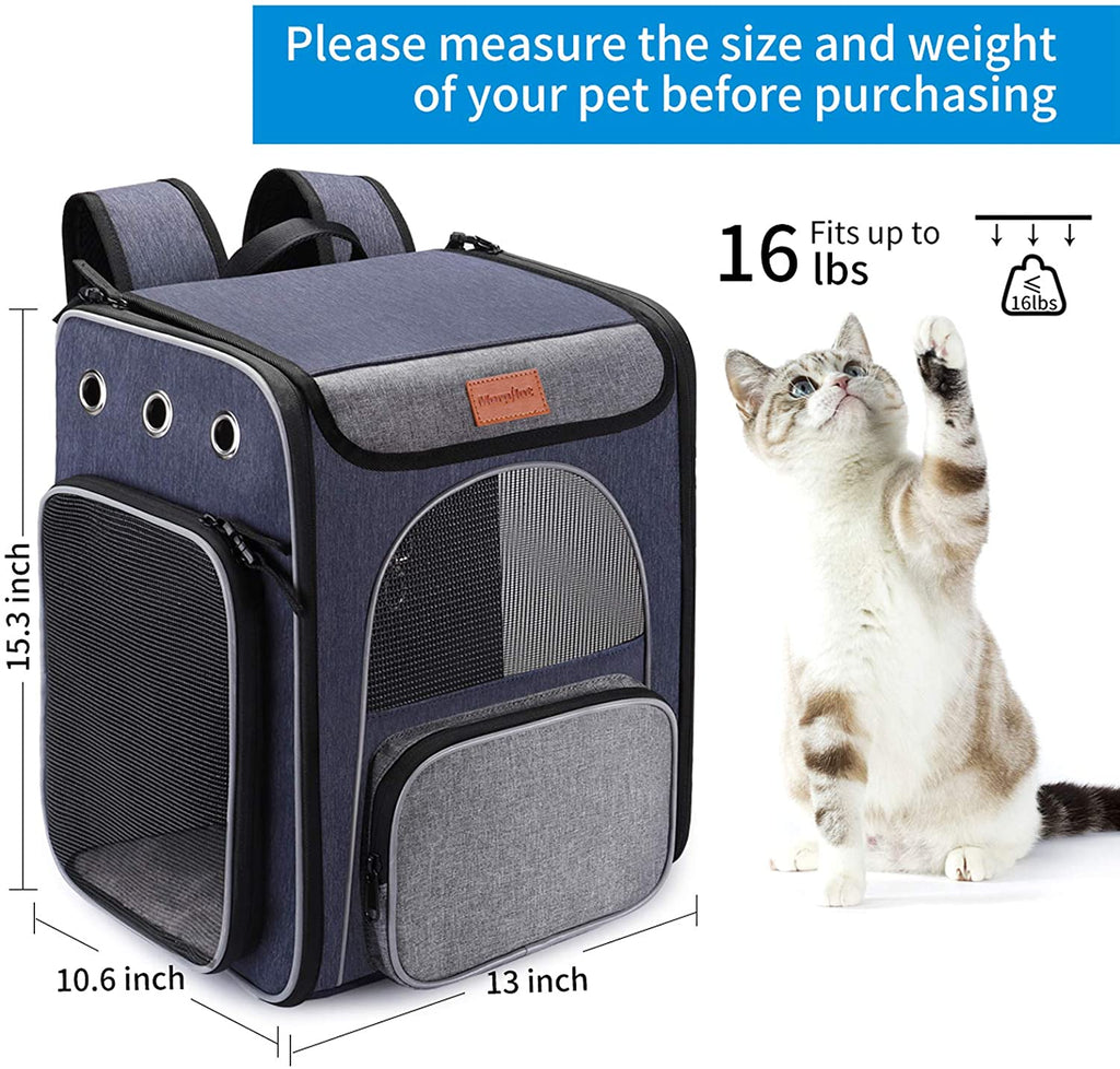 Morpilot Backpack morpilot Dog Backpack, Foldable Cat Backpack Carrier for Cats and Smal ...