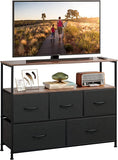 MONVANE 3-in-1 Television stand for 65 Inch TV Stands,with Open Shelves for Living Room, Black