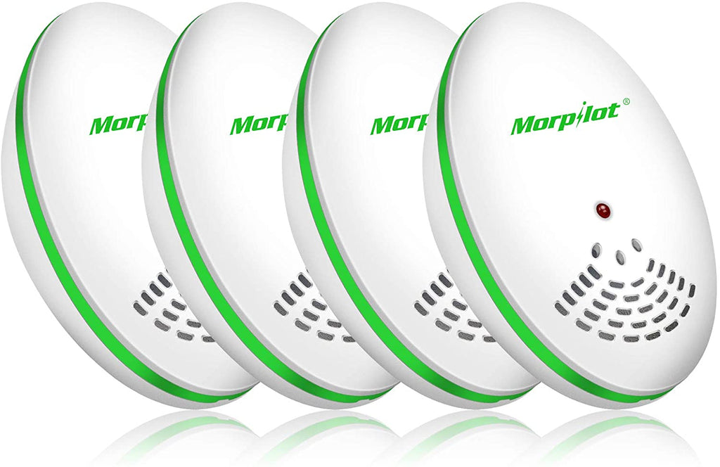 morpilot Ultrasonic Electronic Plug-in Pest Repellent - Pest Control - Get Rid of - Rodents Squirrels Mice Rats Insects - Roaches Spiders Fleas Bed Bugs Flies Ants Fruit Fly!