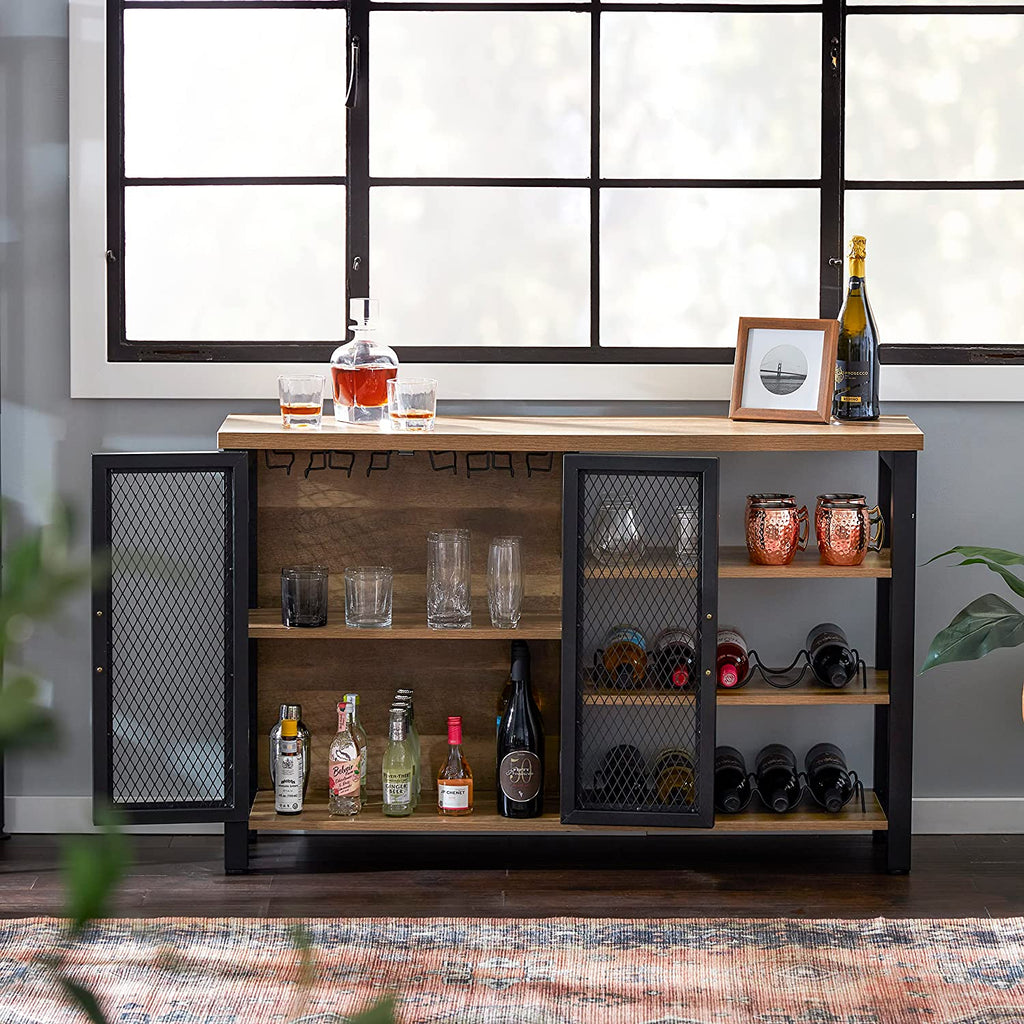 Industrial Wine Bar Cabinet